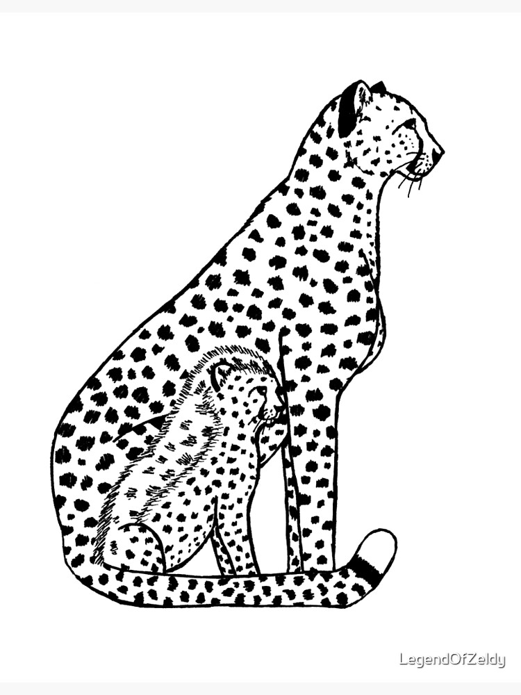 200+ Coloring Page of a Cheetah: Roar with Coloring Excitement 41