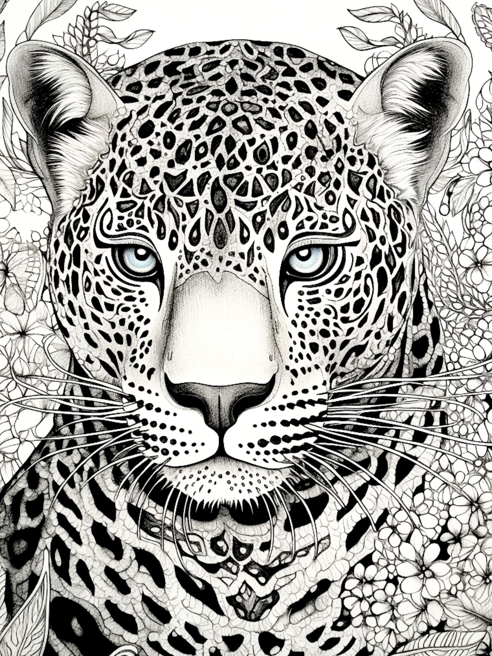 200+ Coloring Page of a Cheetah: Roar with Coloring Excitement 5