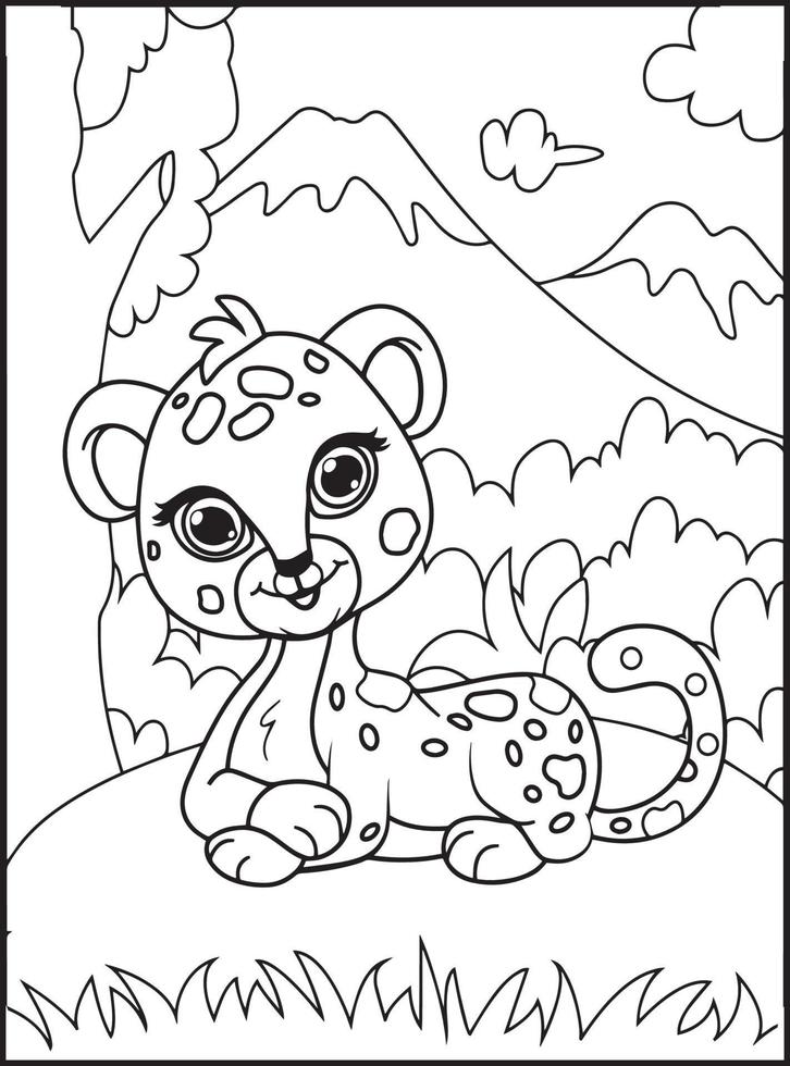 200+ Coloring Page of a Cheetah: Roar with Coloring Excitement 51