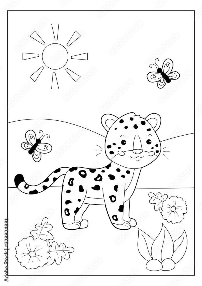 200+ Coloring Page of a Cheetah: Roar with Coloring Excitement 52