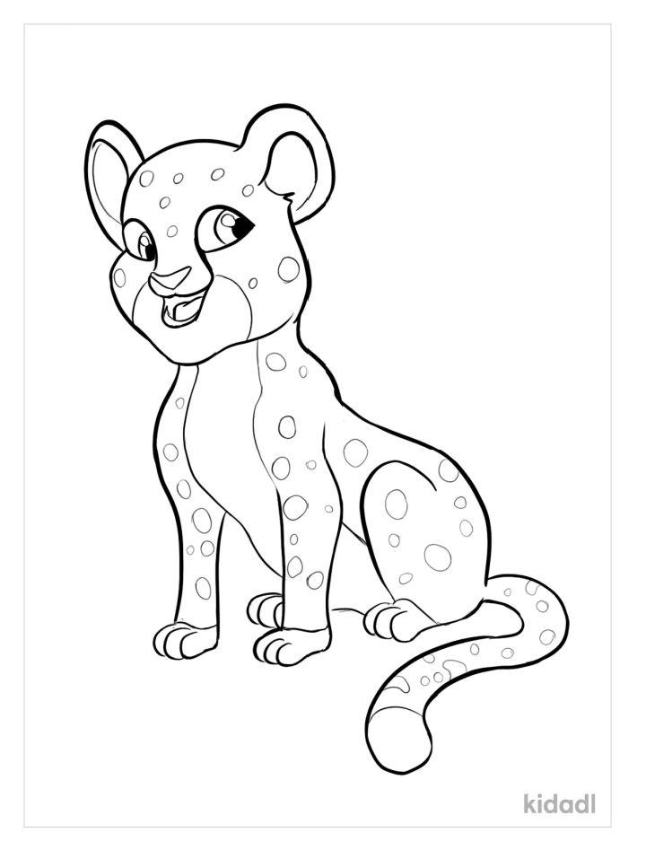 200+ Coloring Page of a Cheetah: Roar with Coloring Excitement 54