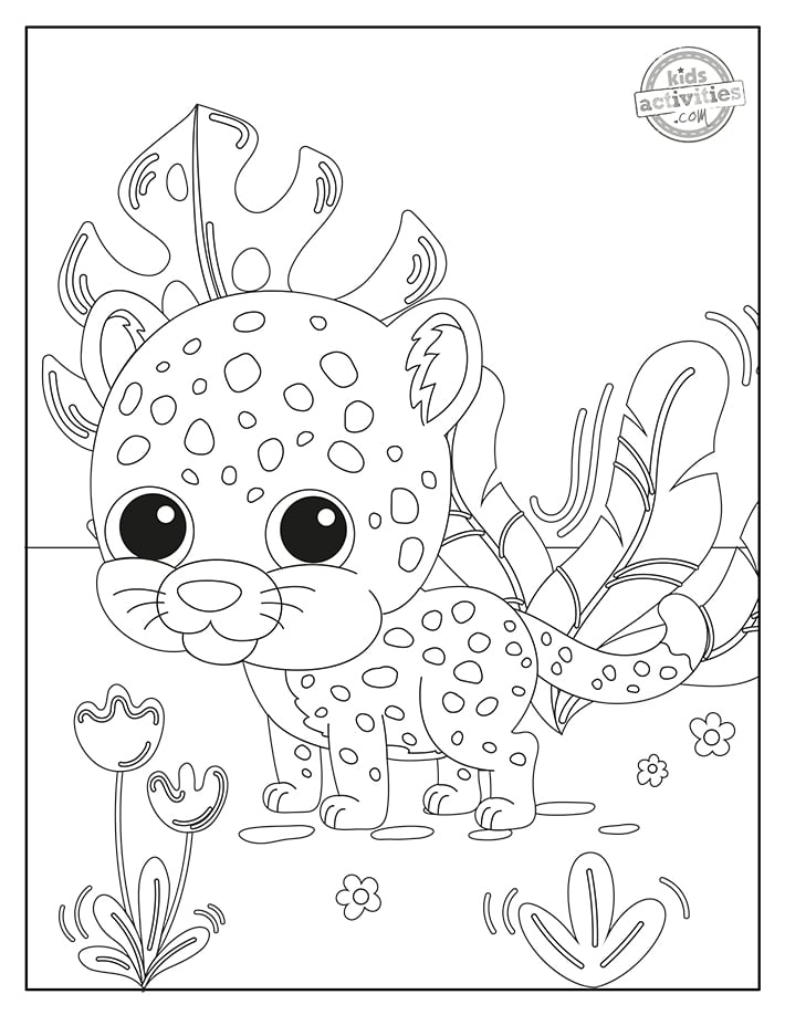 200+ Coloring Page of a Cheetah: Roar with Coloring Excitement 59