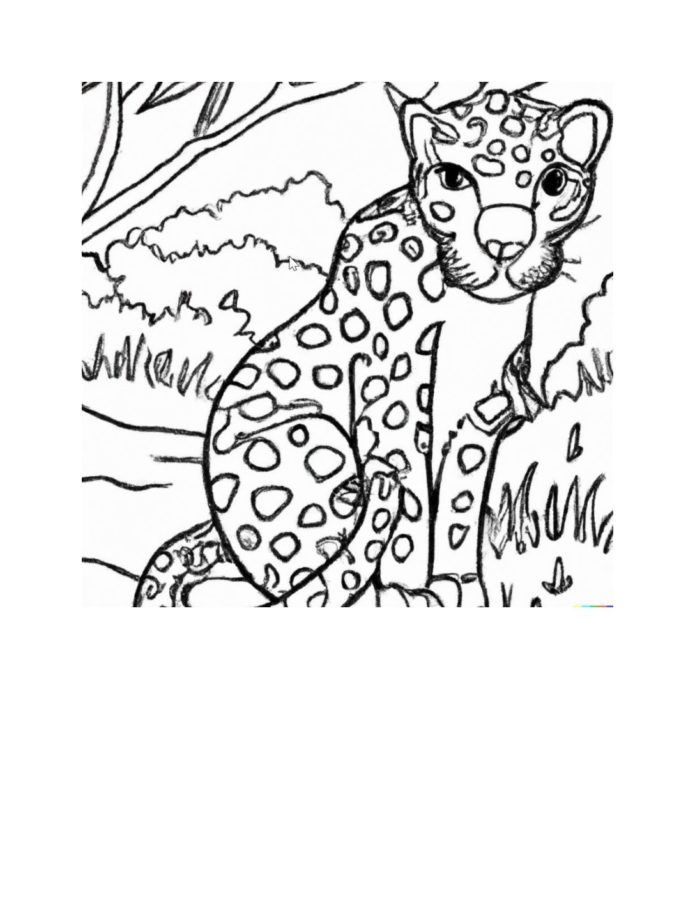 200+ Coloring Page of a Cheetah: Roar with Coloring Excitement 61