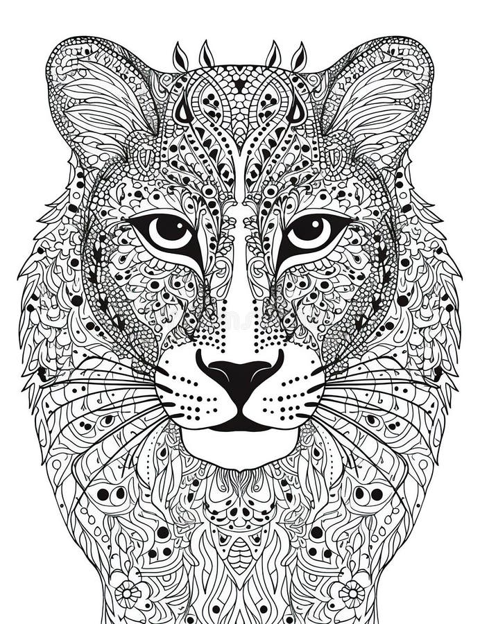 200+ Coloring Page of a Cheetah: Roar with Coloring Excitement 62