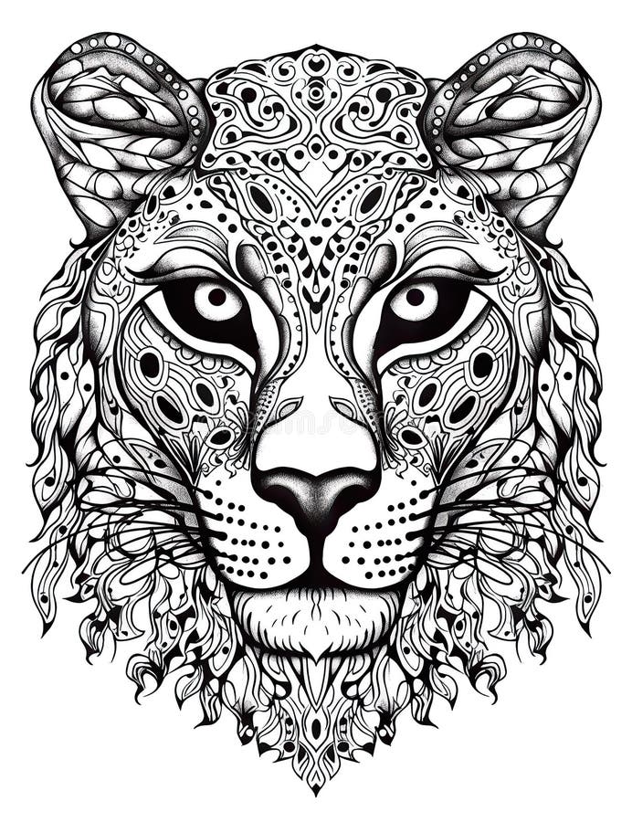 200+ Coloring Page of a Cheetah: Roar with Coloring Excitement 63