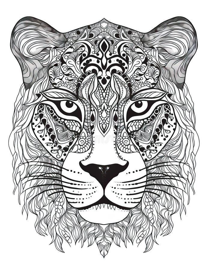 200+ Coloring Page of a Cheetah: Roar with Coloring Excitement 64