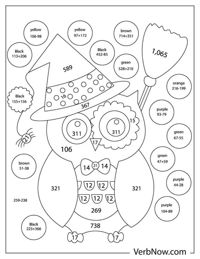 200+ Math Coloring Pages: Add Some Color to Your Equations 39