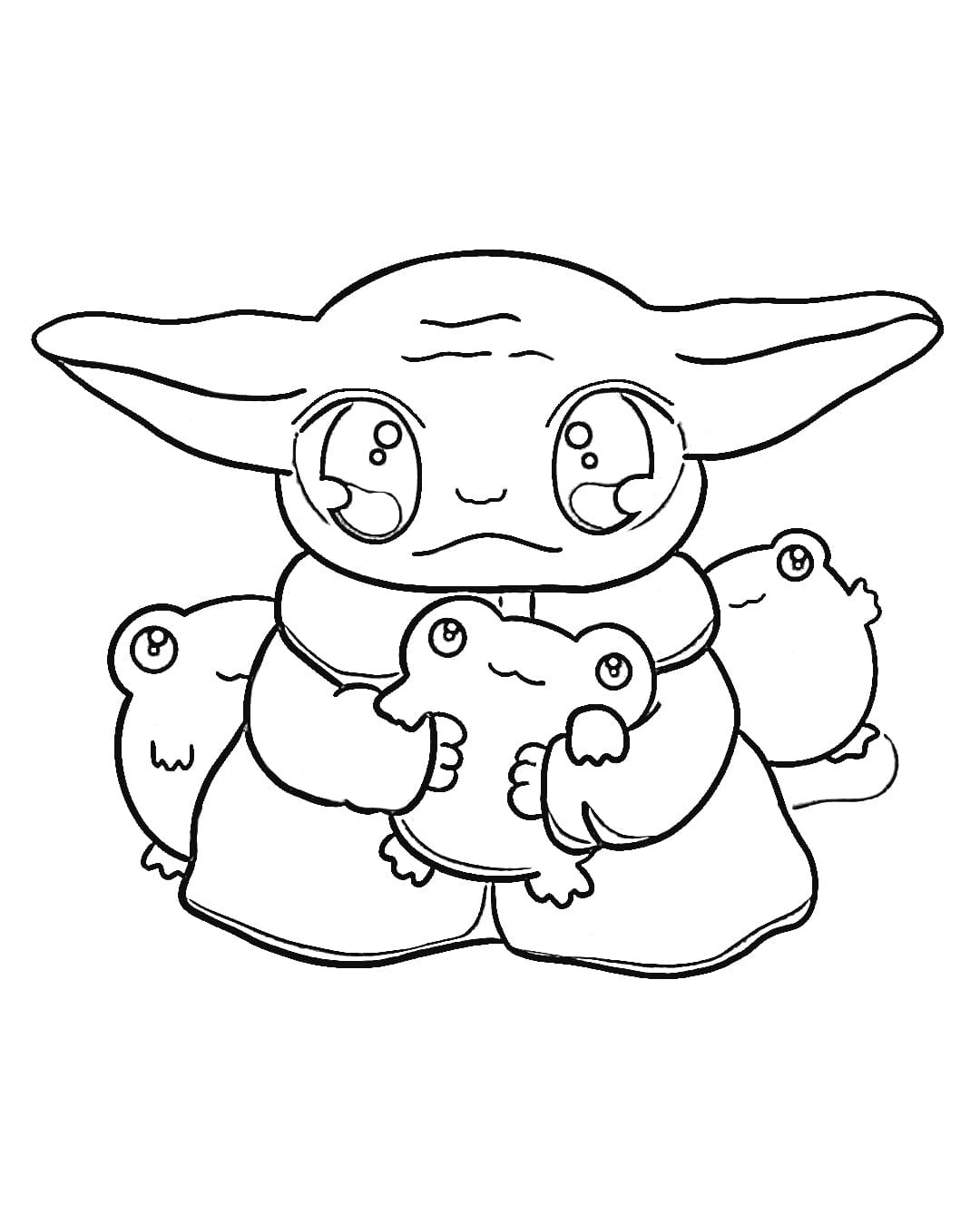 78 Baby Yoda Coloring Pages: The Force of Coloring Fun 17