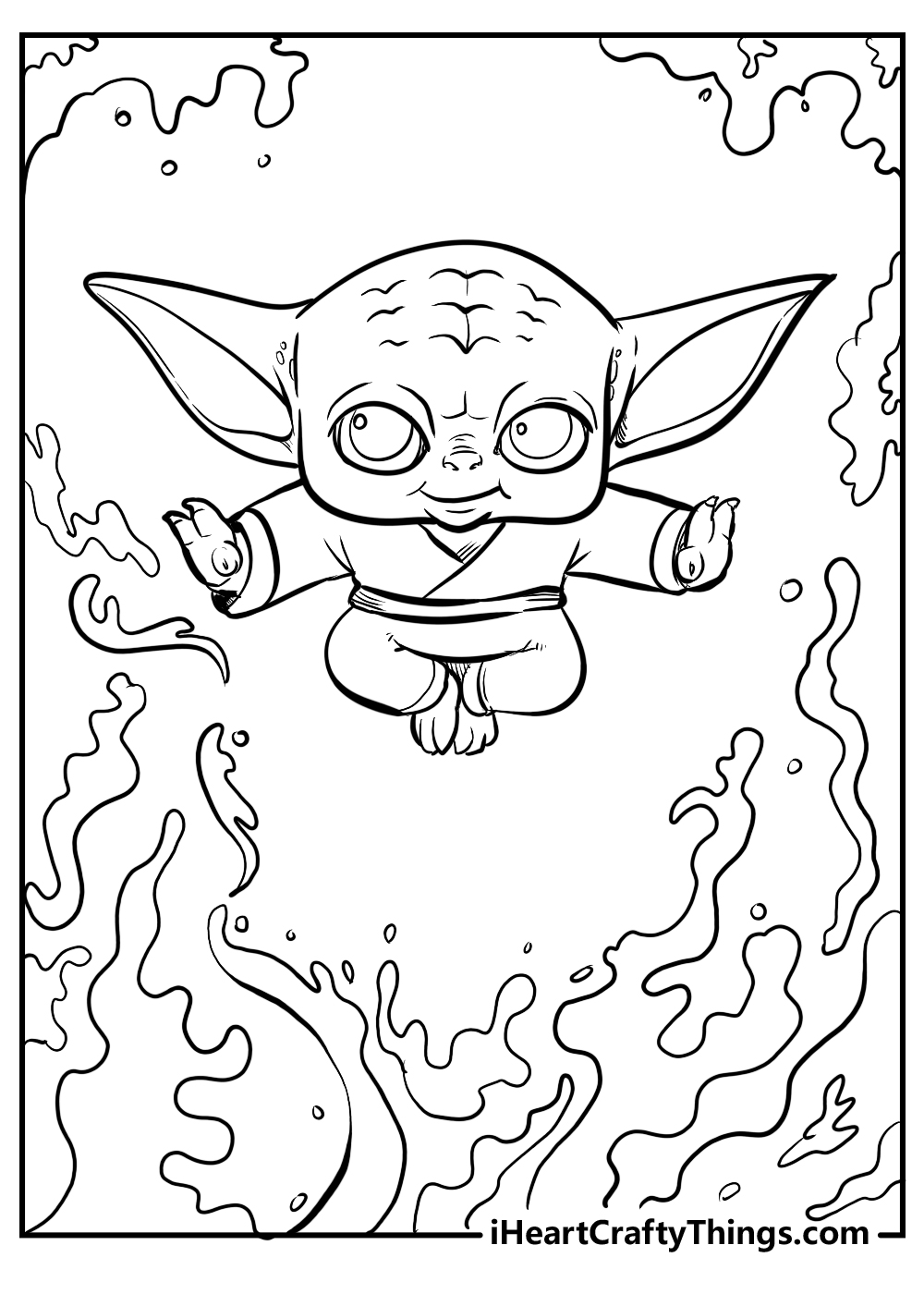 78 Baby Yoda Coloring Pages: The Force of Coloring Fun 18