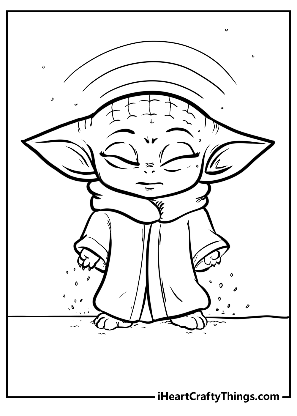 78 Baby Yoda Coloring Pages: The Force of Coloring Fun 19