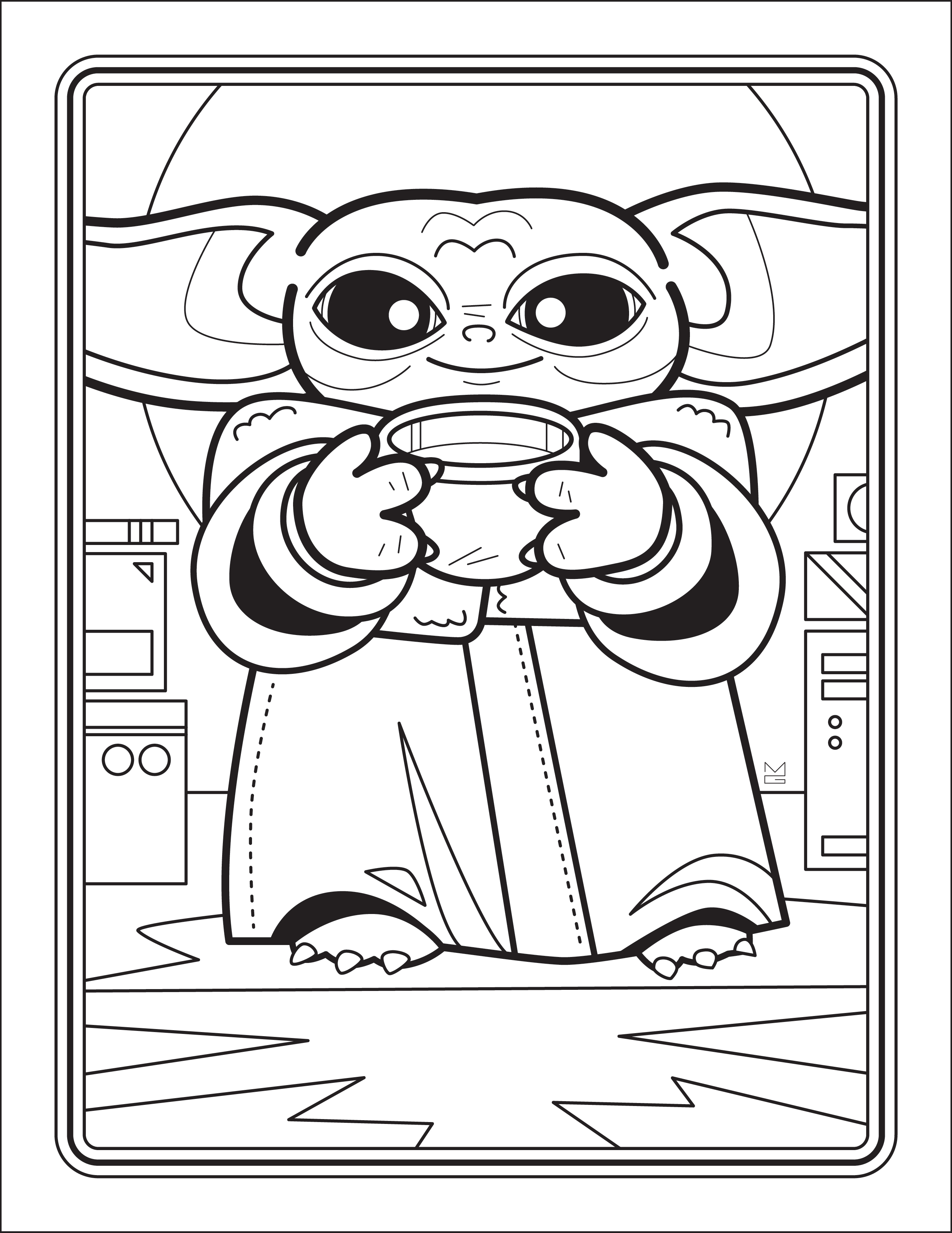 78 Baby Yoda Coloring Pages: The Force of Coloring Fun 2