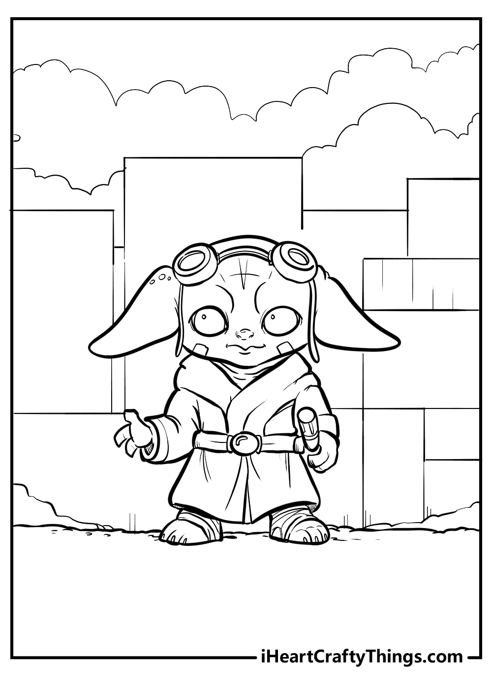 78 Baby Yoda Coloring Pages: The Force of Coloring Fun 21