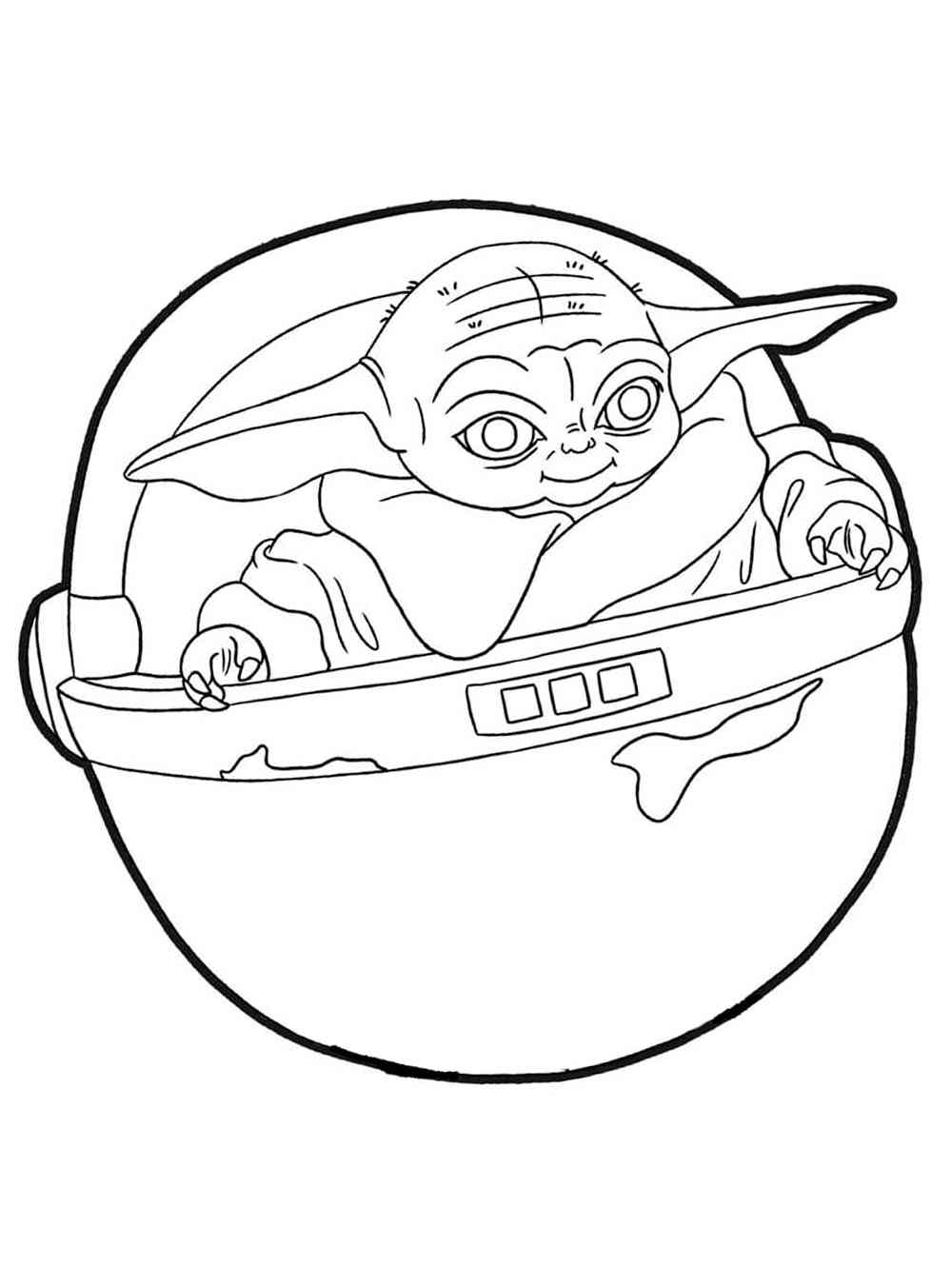 78 Baby Yoda Coloring Pages: The Force of Coloring Fun 22