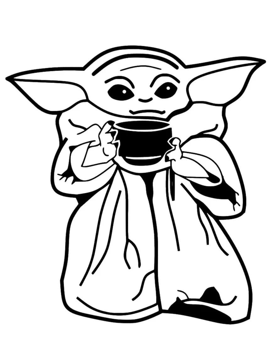 78 Baby Yoda Coloring Pages: The Force of Coloring Fun 25