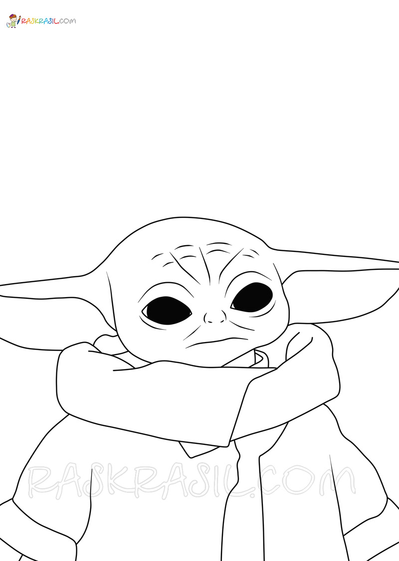 78 Baby Yoda Coloring Pages: The Force of Coloring Fun 27