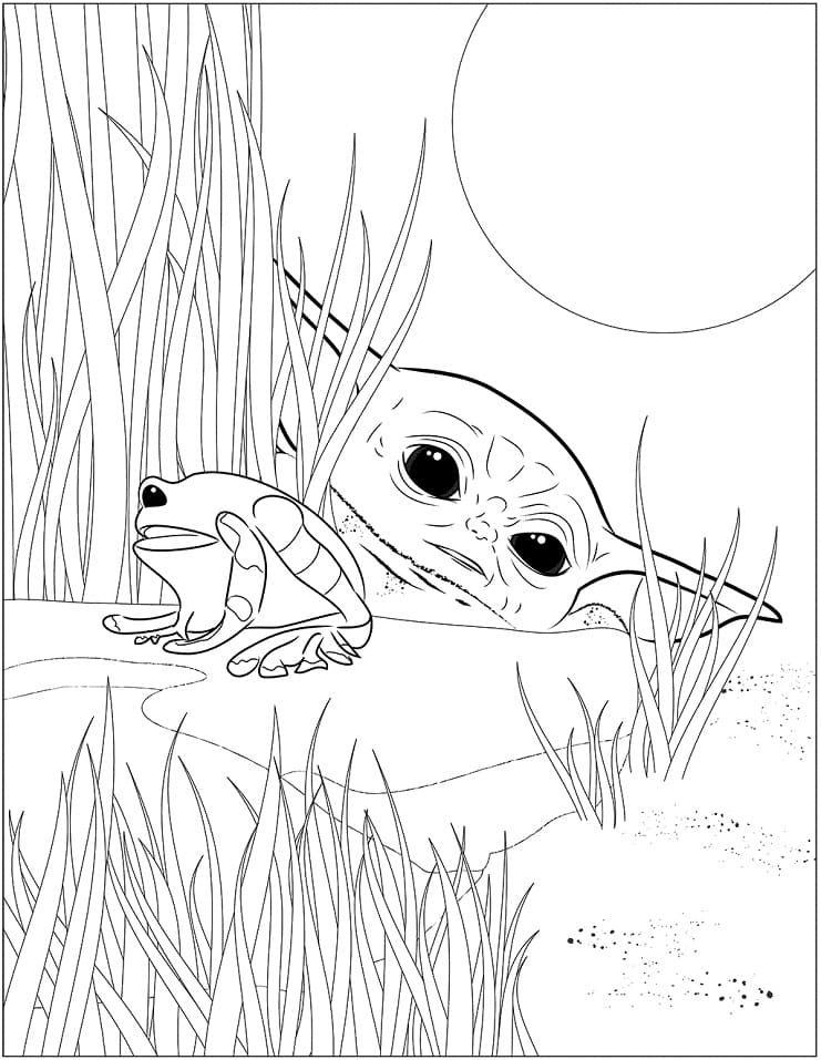 78 Baby Yoda Coloring Pages: The Force of Coloring Fun 37