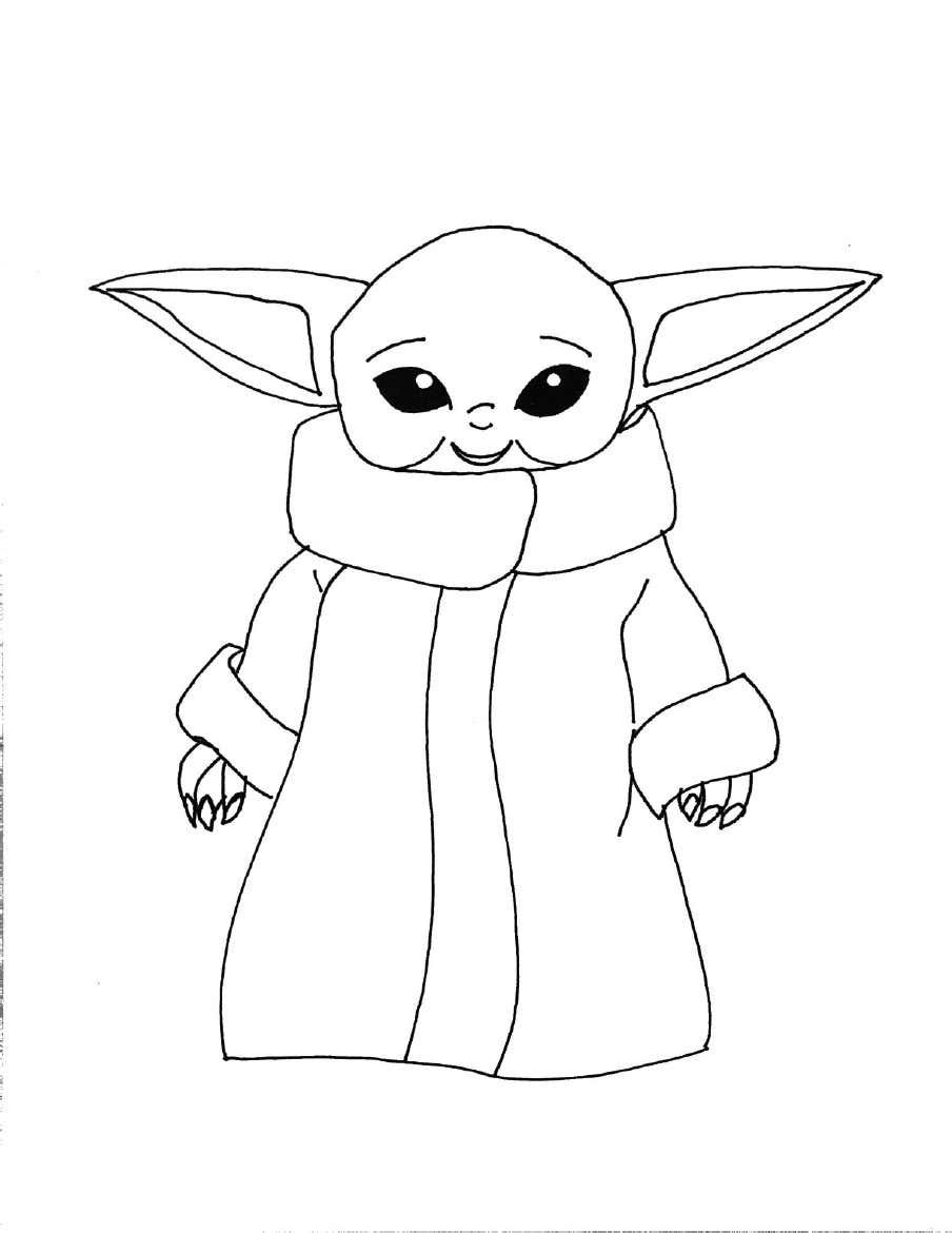 78 Baby Yoda Coloring Pages: The Force of Coloring Fun 39