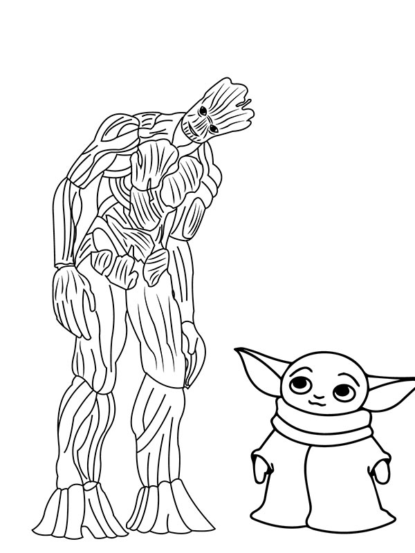 78 Baby Yoda Coloring Pages: The Force of Coloring Fun 49