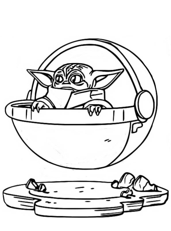 78 Baby Yoda Coloring Pages: The Force of Coloring Fun 51