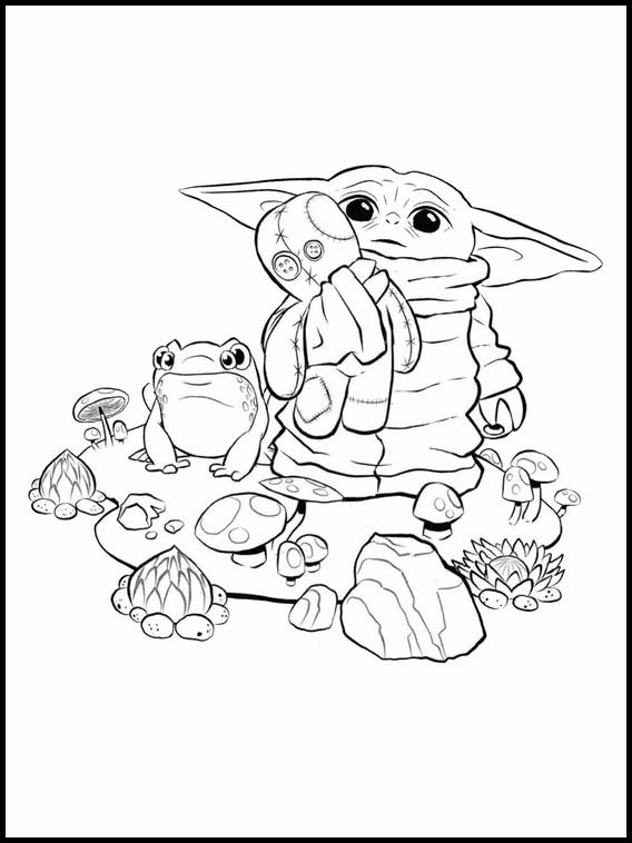 78 Baby Yoda Coloring Pages: The Force of Coloring Fun 53