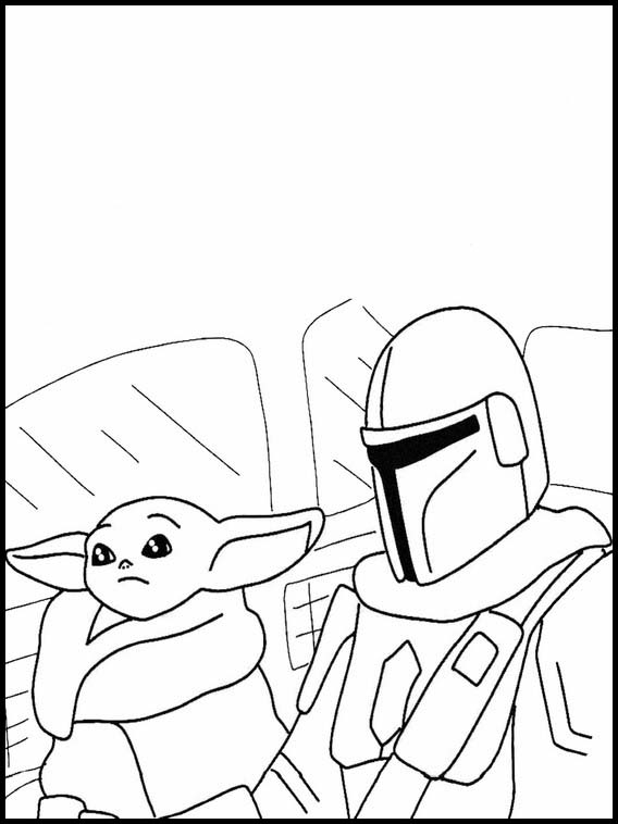 78 Baby Yoda Coloring Pages: The Force of Coloring Fun 54