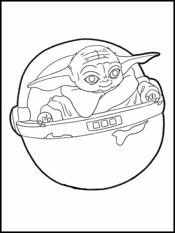 78 Baby Yoda Coloring Pages: The Force of Coloring Fun 55