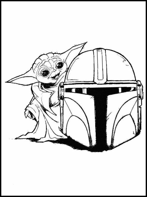 78 Baby Yoda Coloring Pages: The Force of Coloring Fun 56