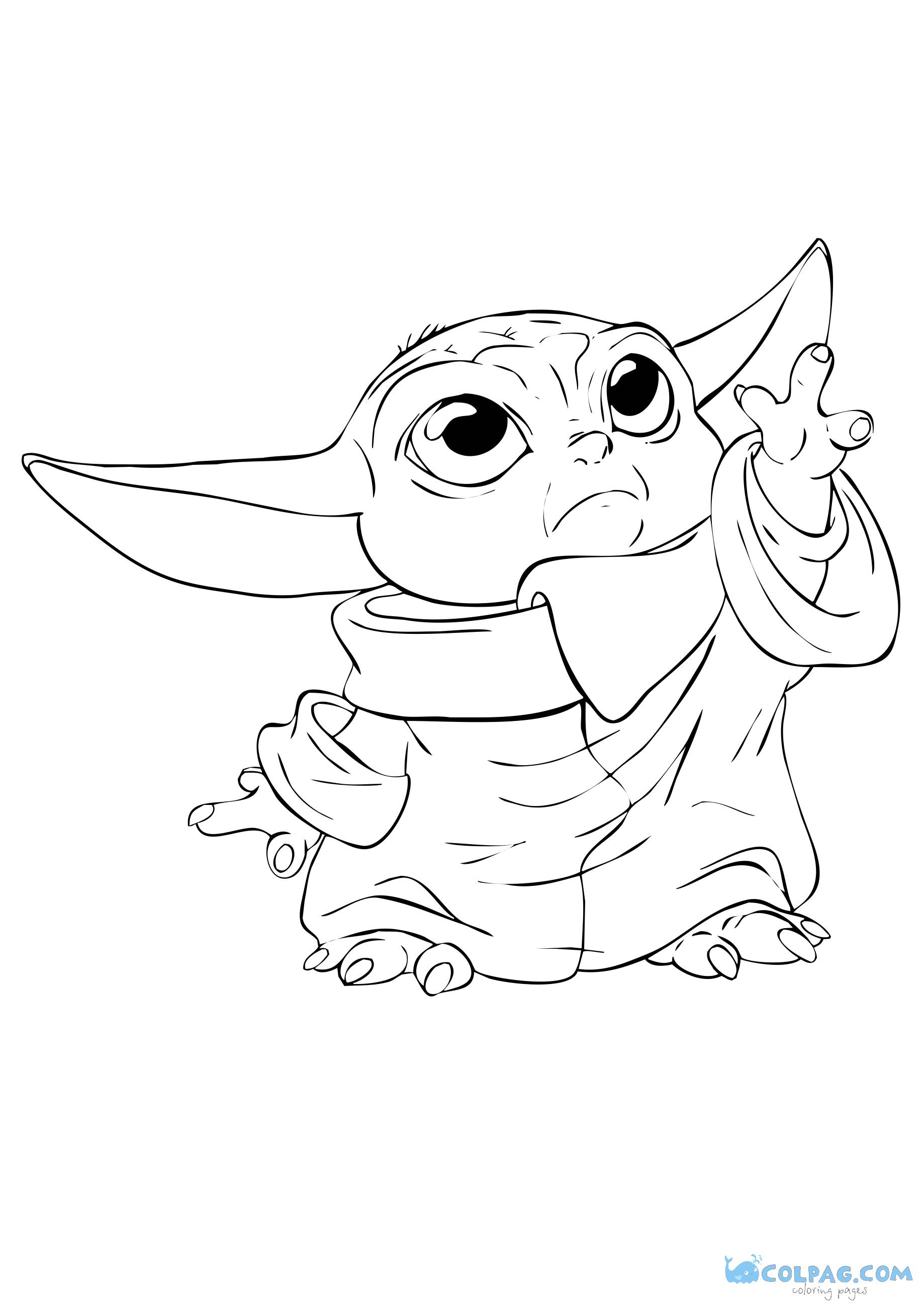 78 Baby Yoda Coloring Pages: The Force of Coloring Fun 6