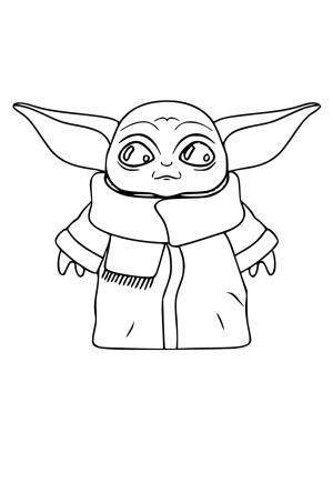 78 Baby Yoda Coloring Pages: The Force of Coloring Fun 65