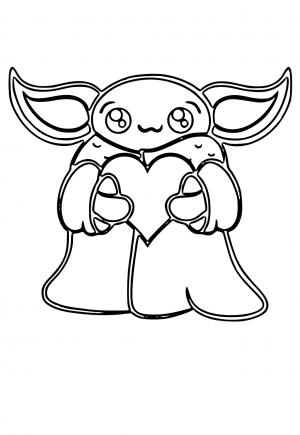 78 Baby Yoda Coloring Pages: The Force of Coloring Fun 66