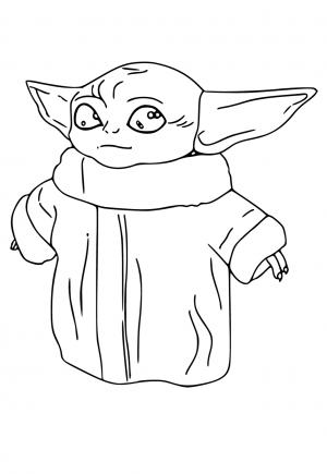 78 Baby Yoda Coloring Pages: The Force of Coloring Fun 67