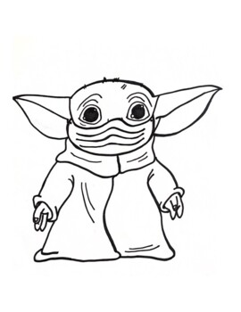 78 Baby Yoda Coloring Pages: The Force of Coloring Fun 74