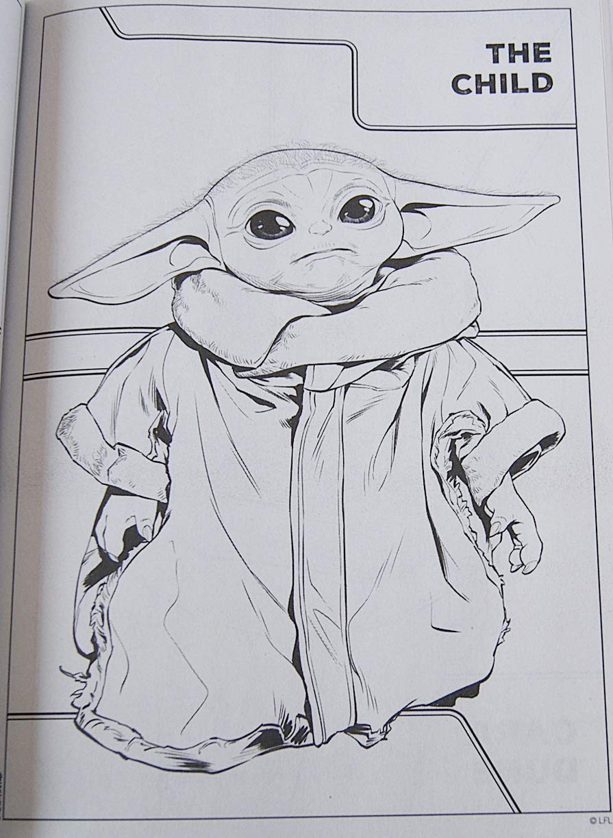 78 Baby Yoda Coloring Pages: The Force of Coloring Fun 77