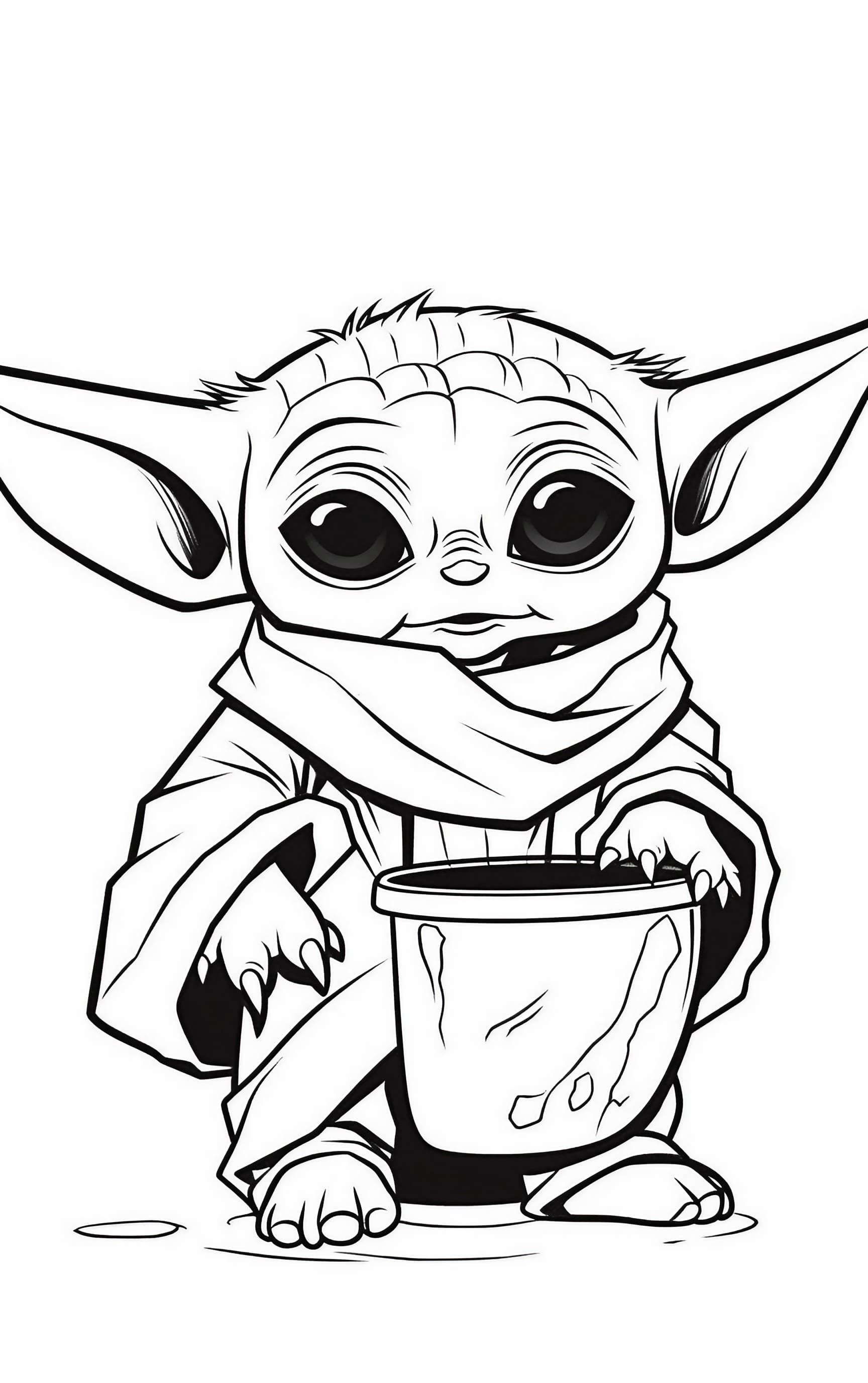 78 Baby Yoda Coloring Pages: The Force of Coloring Fun 8