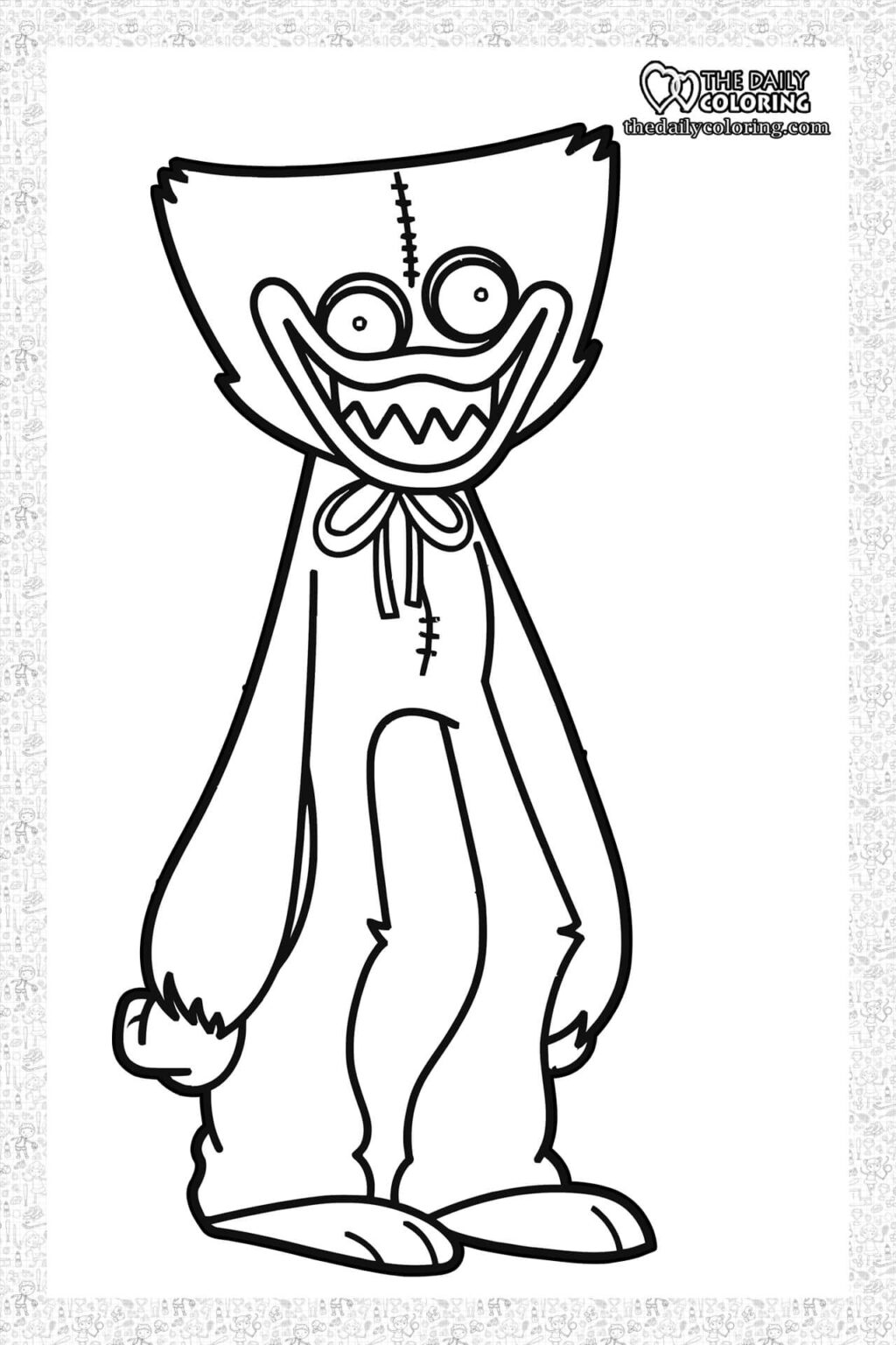 90+ Huggy Wuggy Coloring Pages 10