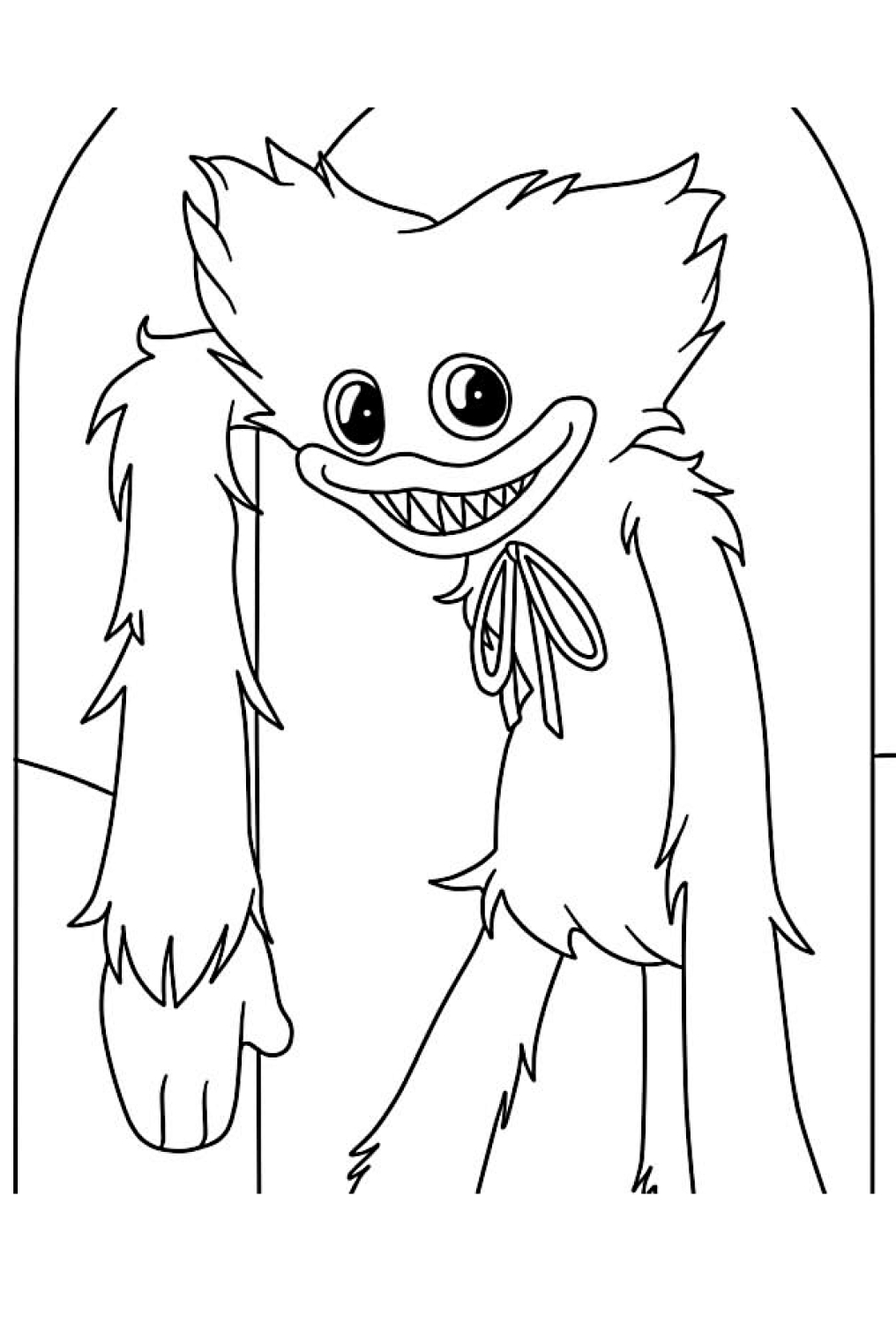 90+ Huggy Wuggy Coloring Pages 12