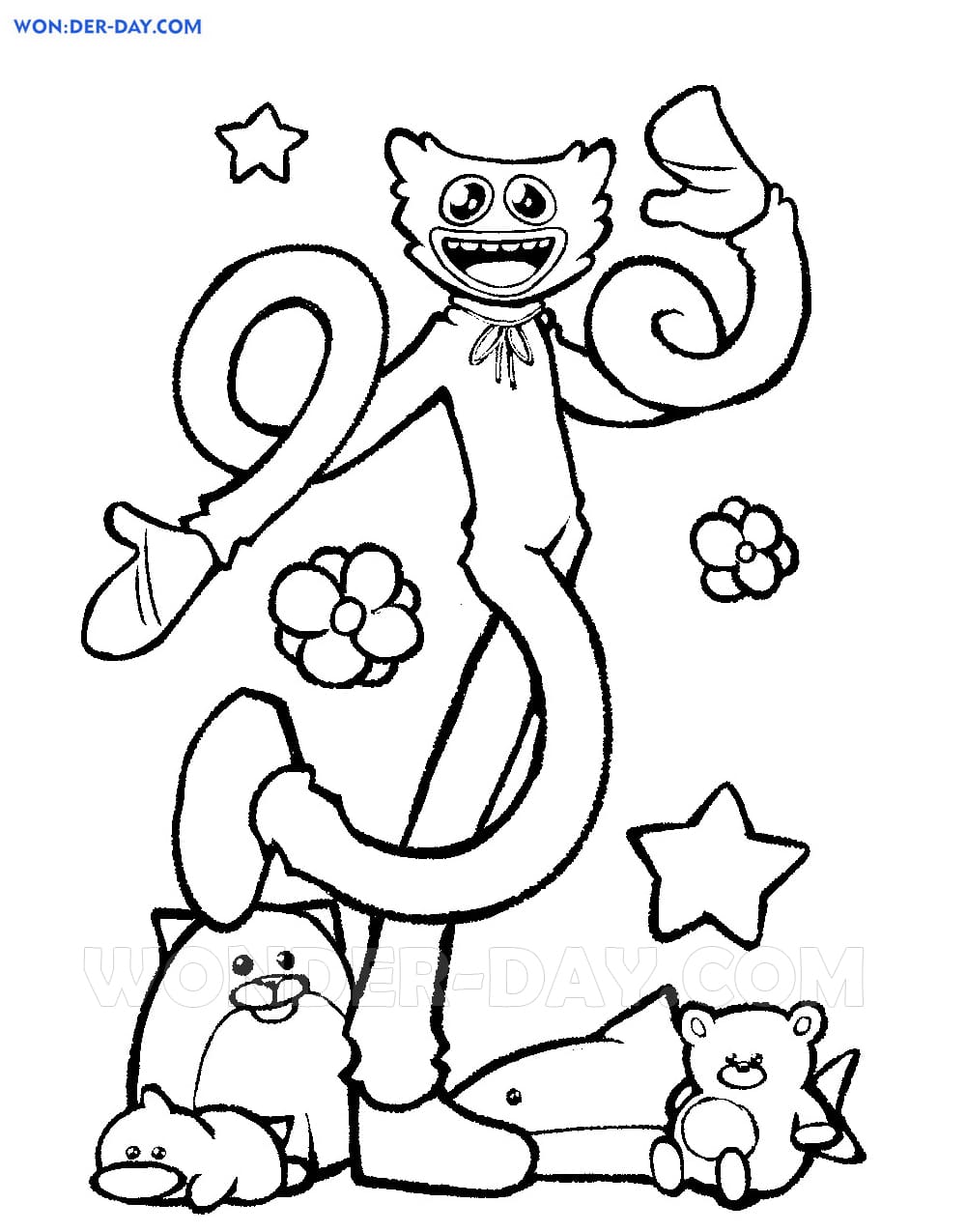 90+ Huggy Wuggy Coloring Pages 16