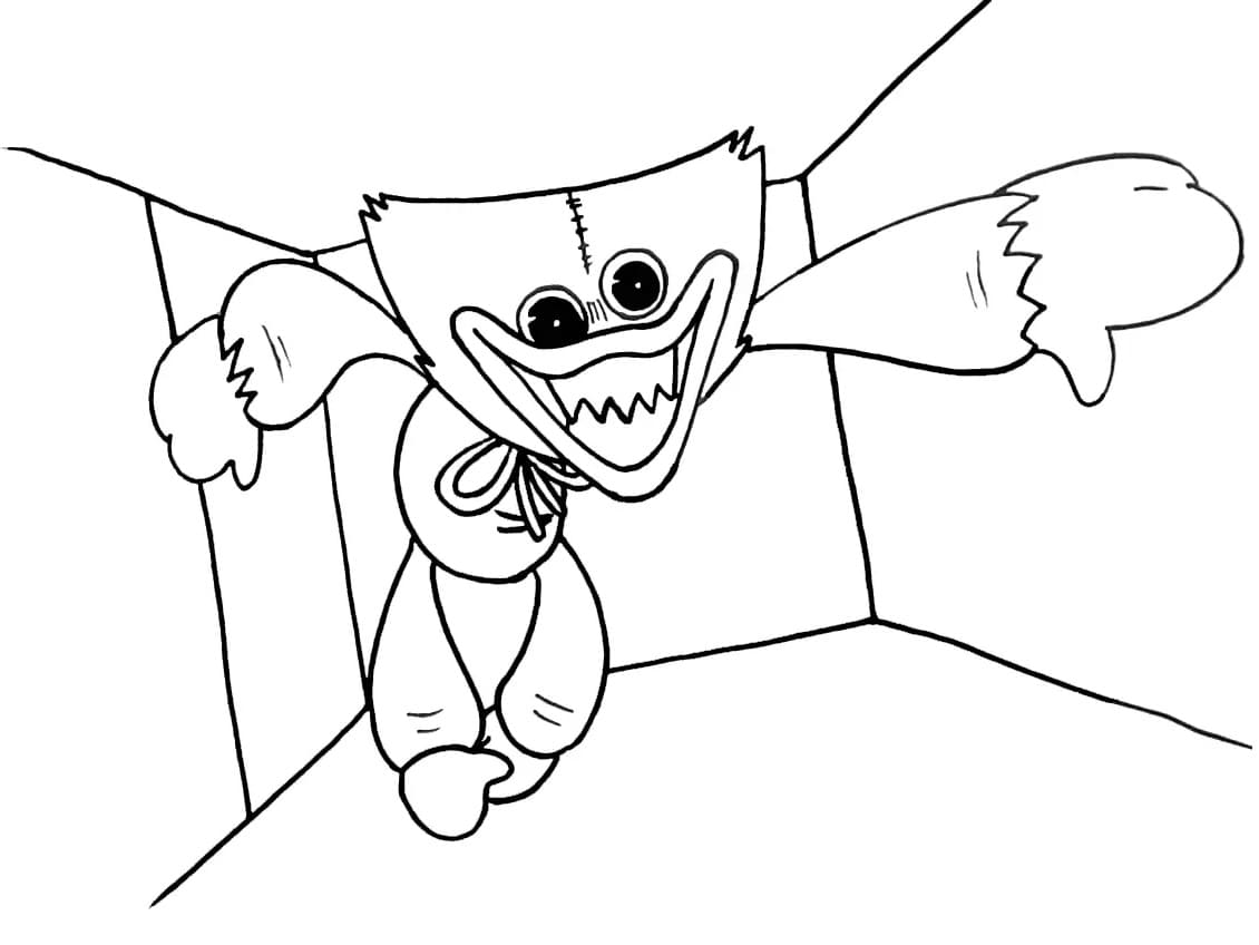 90+ Huggy Wuggy Coloring Pages 19