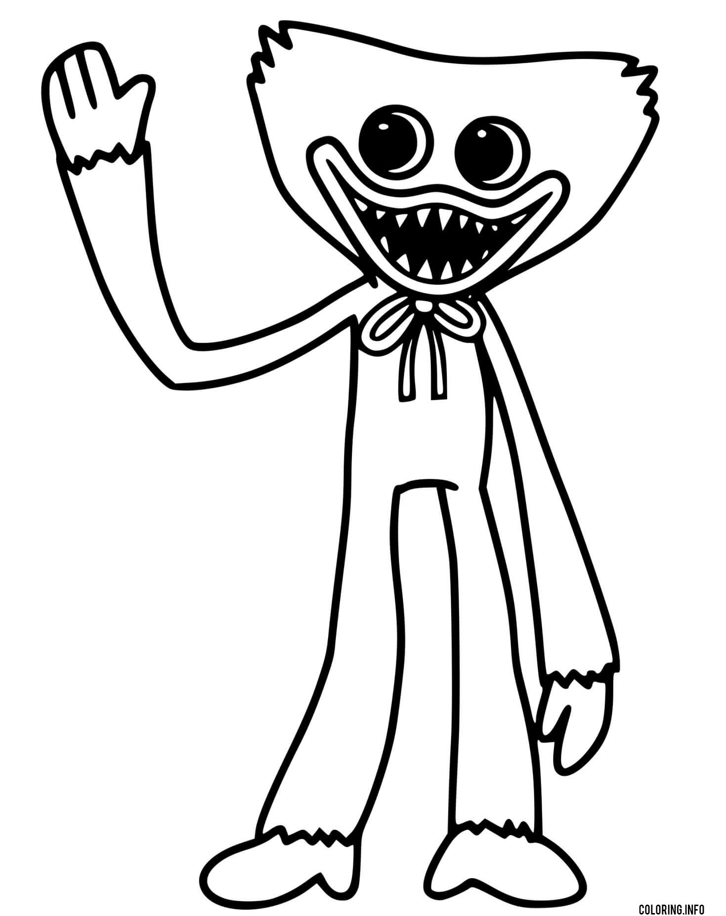 90+ Huggy Wuggy Coloring Pages 2