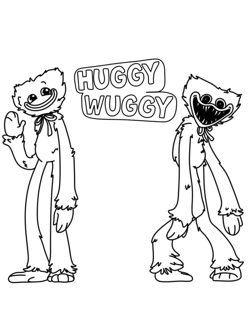 90+ Huggy Wuggy Coloring Pages 29