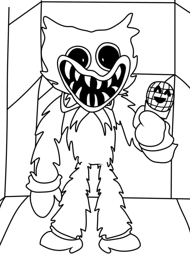 90+ Huggy Wuggy Coloring Pages 30