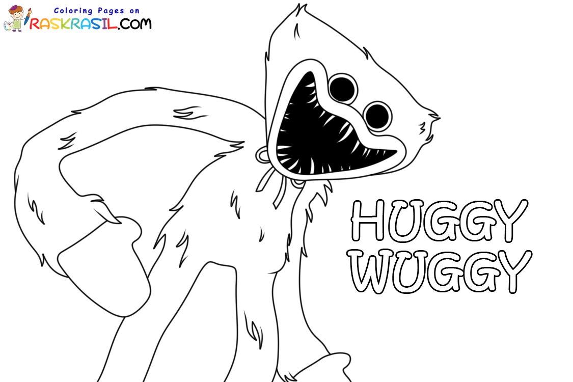 90+ Huggy Wuggy Coloring Pages 31