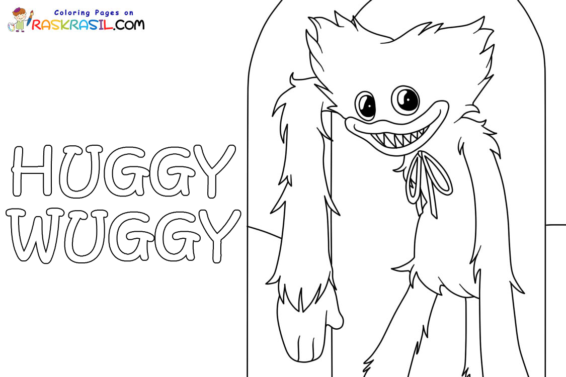 90+ Huggy Wuggy Coloring Pages 32