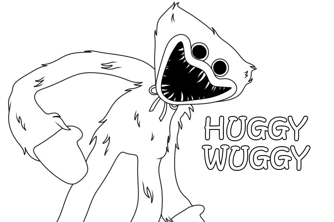 90+ Huggy Wuggy Coloring Pages 33