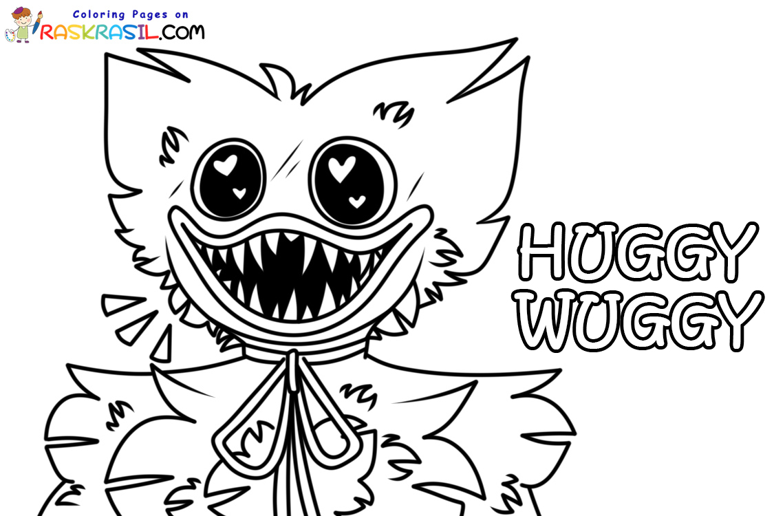 90+ Huggy Wuggy Coloring Pages 34