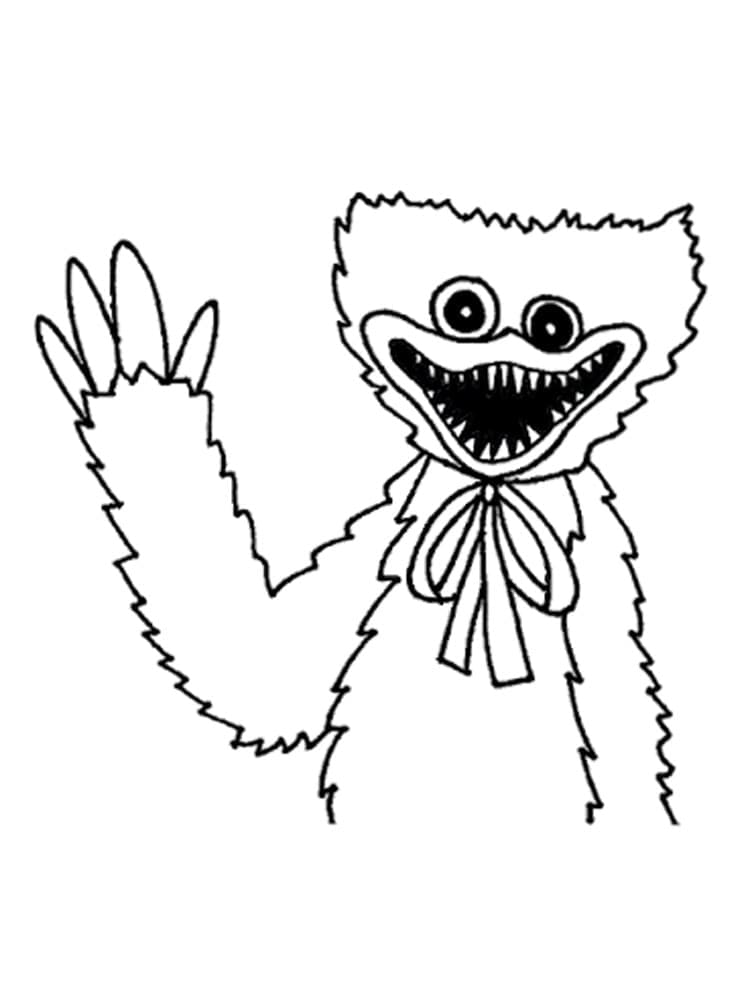 90+ Huggy Wuggy Coloring Pages 42