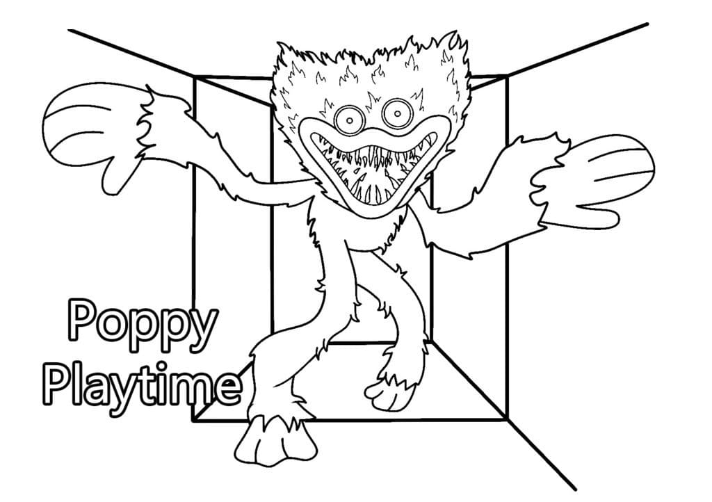 90+ Huggy Wuggy Coloring Pages 43