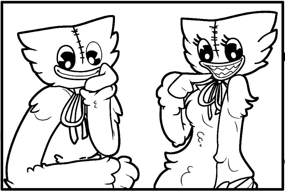 90+ Huggy Wuggy Coloring Pages 51