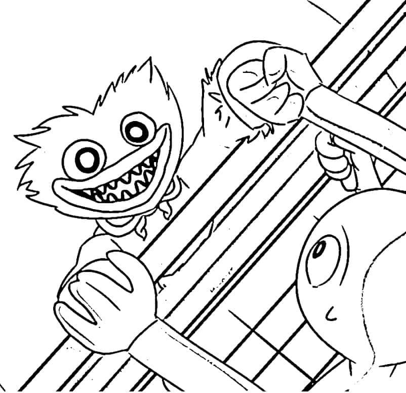 90+ Huggy Wuggy Coloring Pages 53