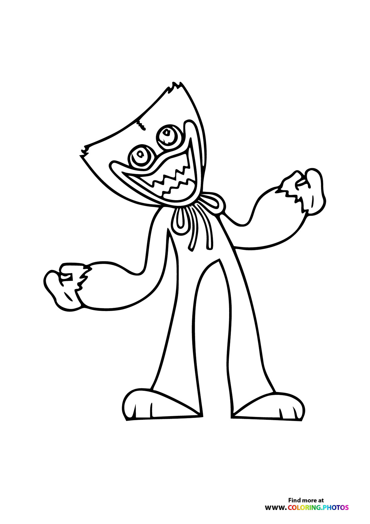 90+ Huggy Wuggy Coloring Pages 6